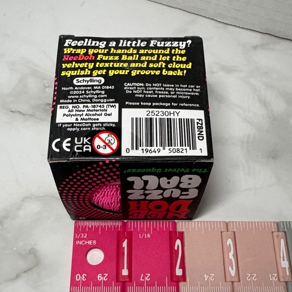NeeDoh Fuzz Ball - Pink. Velvet Squeeze. New - Picture 5 of 14